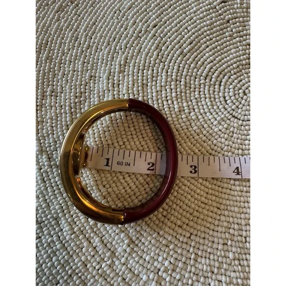 Vintage Women's Nelsonic Antimagnetic Handwind Mechanical Bangle‎ Watch Maroon - Picture 10 of 13